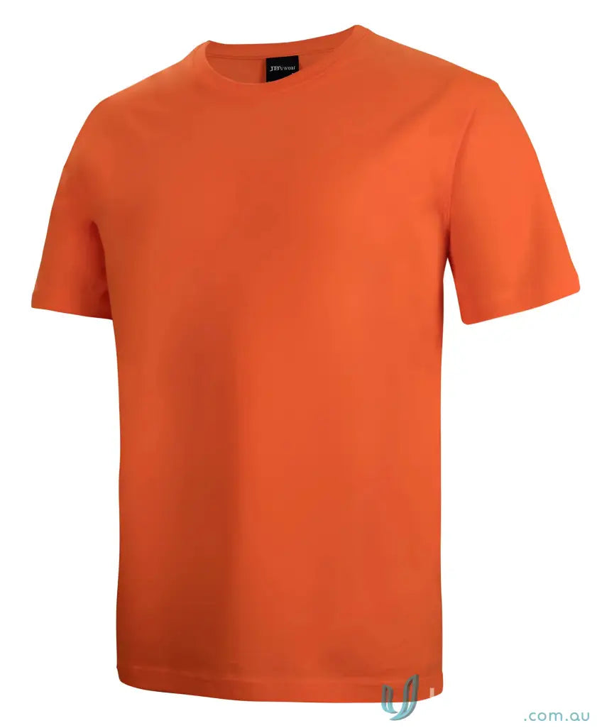 Plain orange JBs Adult 1HT Tee with classic fit and crew neck for a casual look
