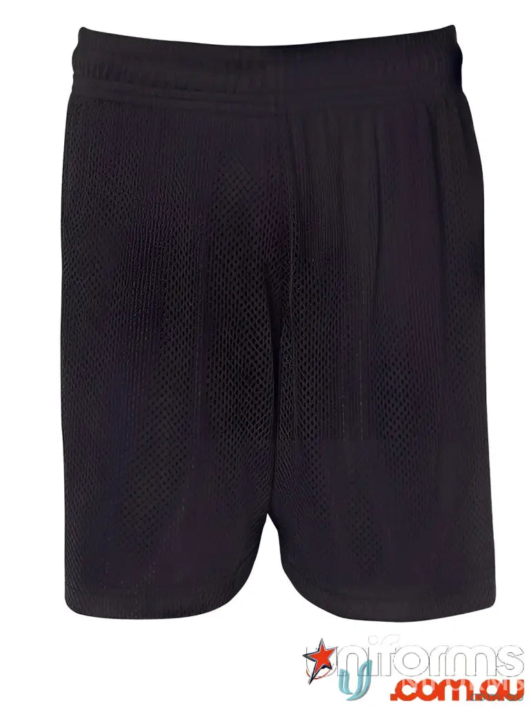 JB’S Adults Basketball shorts with black mesh fabric 140gsm and elastic waist