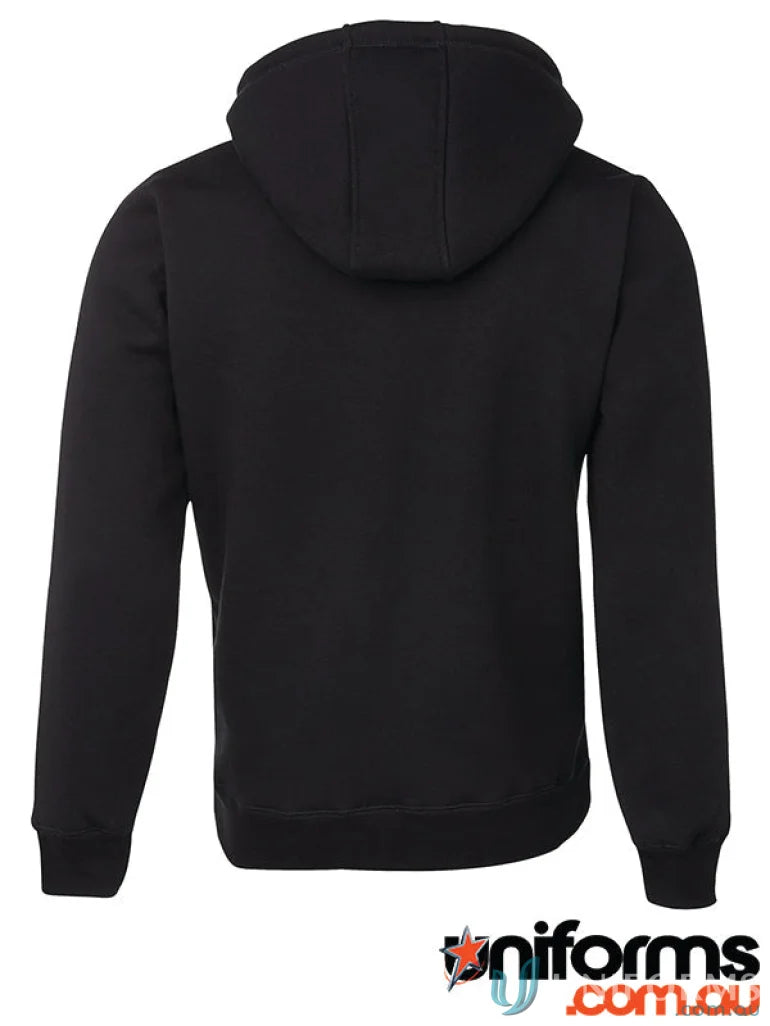 Black hooded sweatshirt from JB’s Adults Shepherd Hoodie collection, made with comfy shepherd fleece