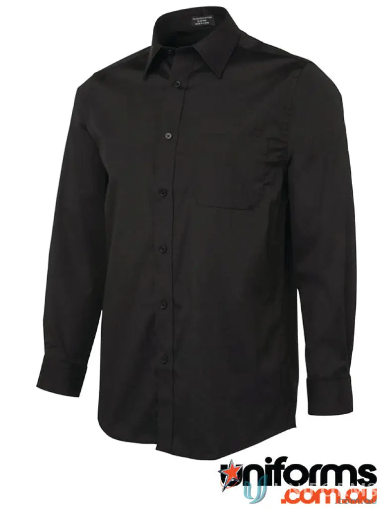Black JB’s Adults Urban long sleeve button-down shirt for a stylish urban long sleeve look