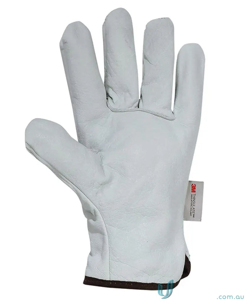 White leather work glove from JB’s Arctic Rigger Glove 12 Pack for workwear and uniforms