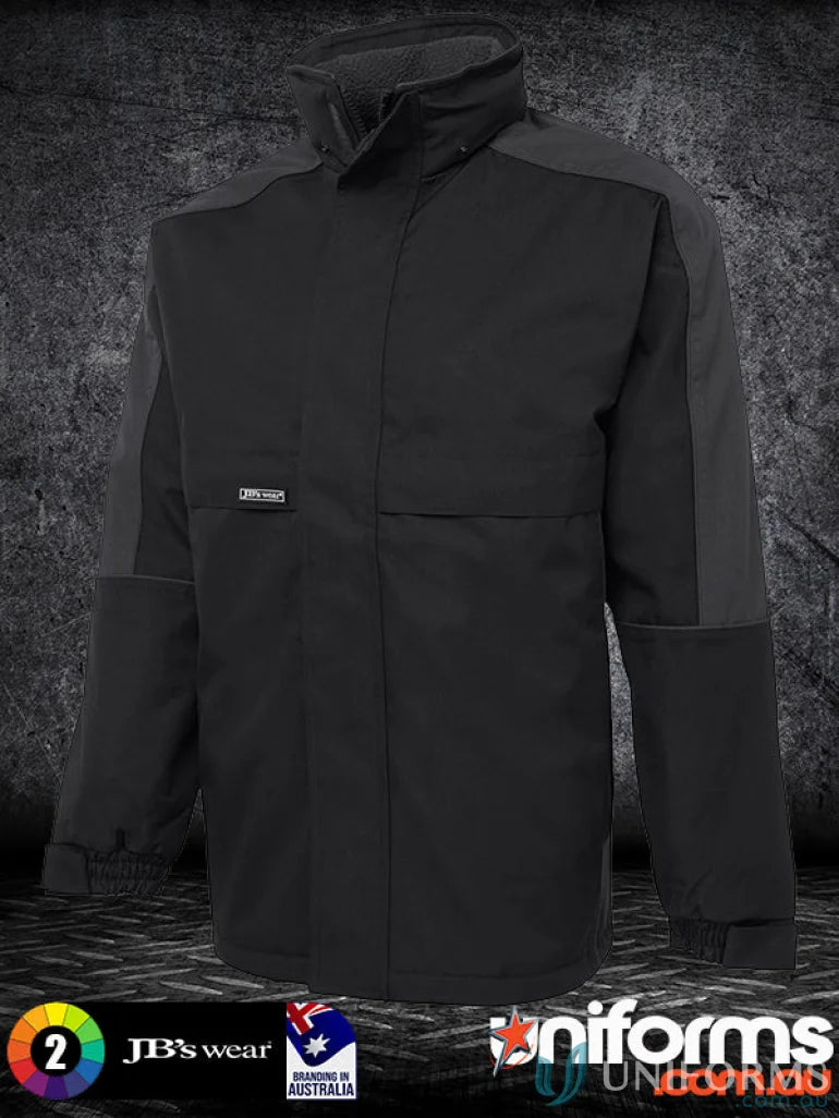 Black work jacket with two pockets perfect for uniforms - JBs AT Jacket style