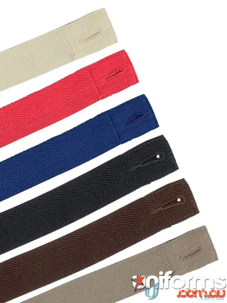 Assorted color polyester herringbone JB’s Changeable Cross apron strap 5acbs