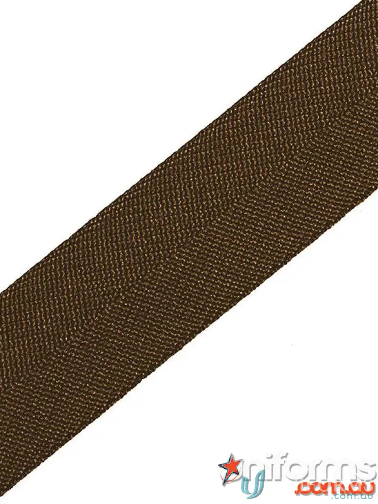 Brown polyester herringbone apron strap for JB’s Changeable Cross Back Apron 5acbs