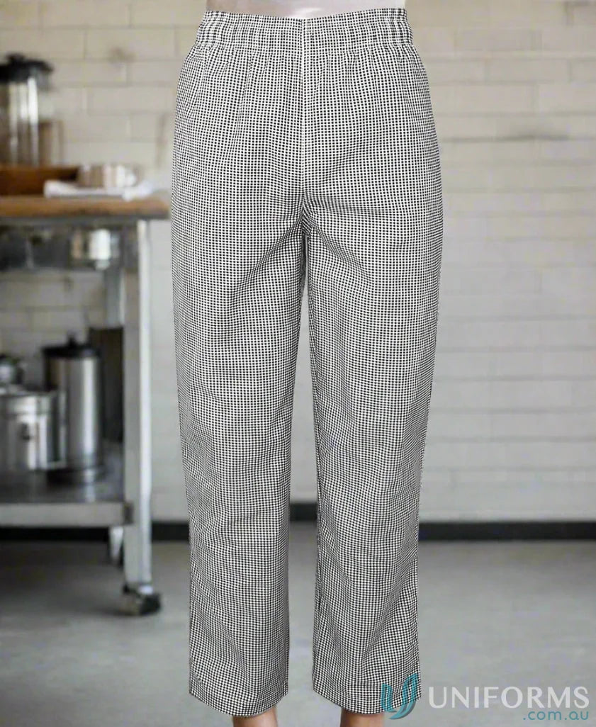 Gingham chef elasticated pant with hidden key loop from JB’s Chefs Elasticated Pant collection