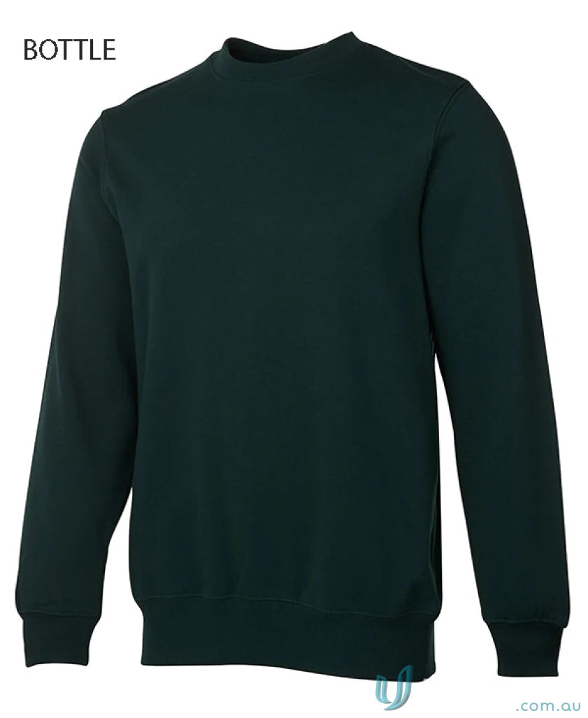 Dark green JB’s Fleecy Sweater crewneck sweatshirt in classic fit, perfect for cozy style
