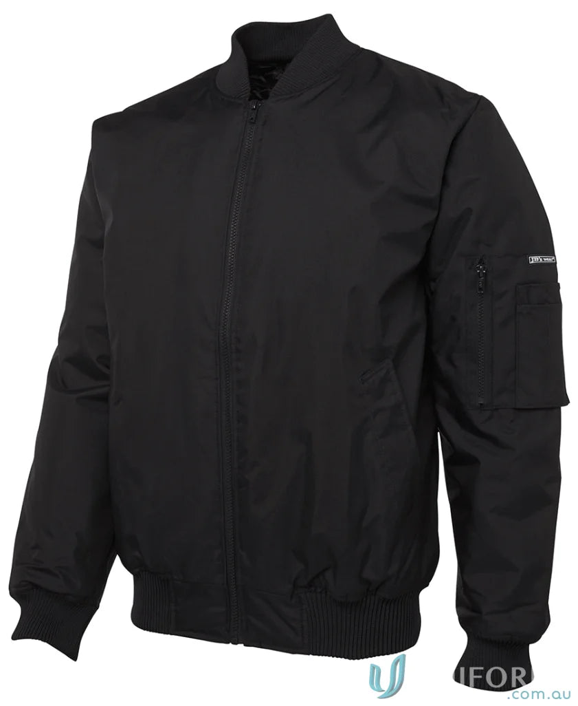 Black JBs Flying Jacket navy blue bomber with utility pocket and ribbed cuffs
