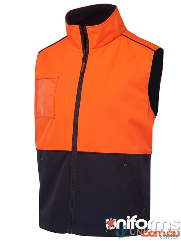 Orange and navy work vest from JBs Hi Vis A.T. Vest in extra large size, perfect for uniforms