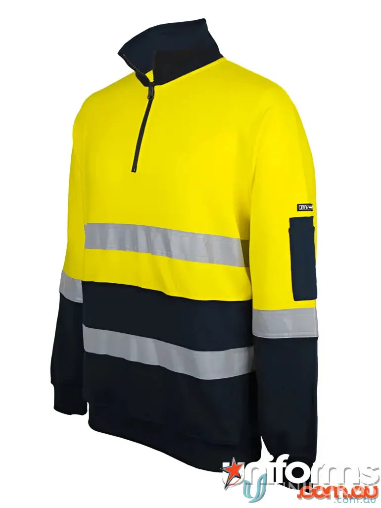 High-visibility work sweatshirt with sleeve detail from JB’S HI VIS workwear line