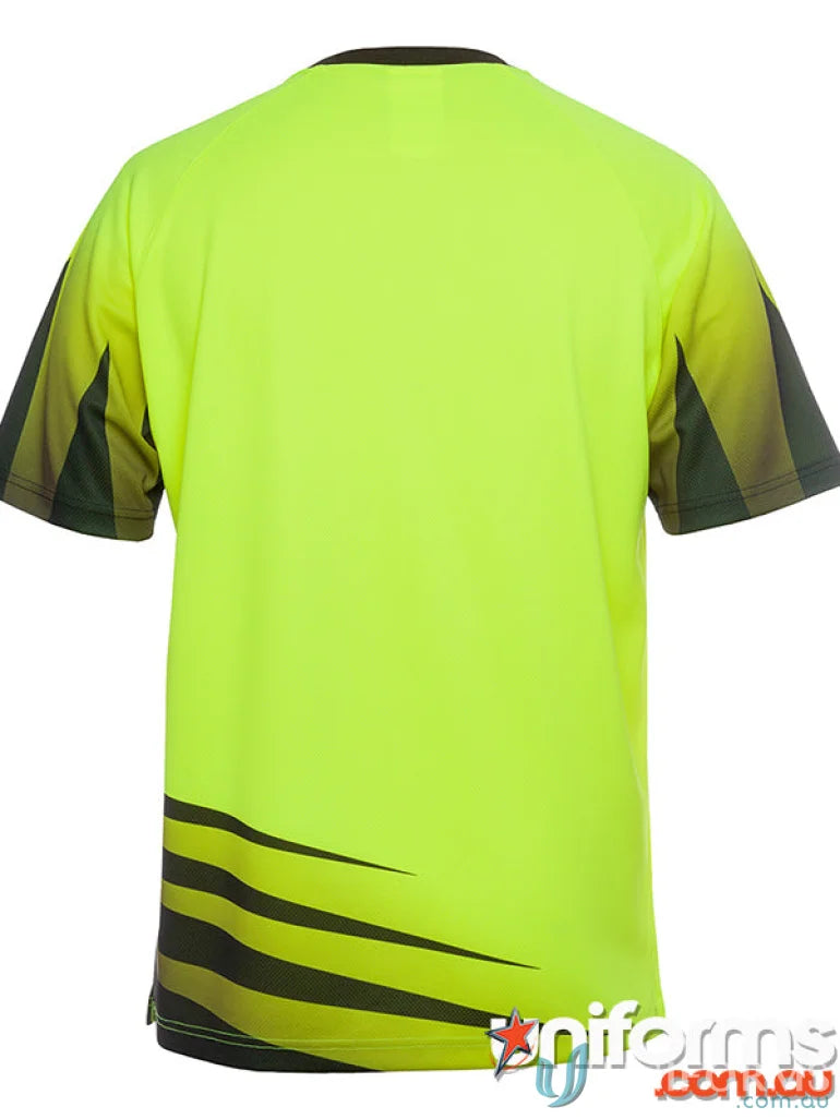 Neon yellow short-sleeved workwear shirt from JB’S HI VIS Rippa Sub Tee in extra large