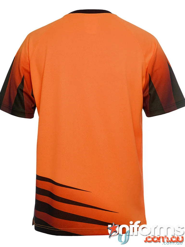 Orange and black short-sleeved workwear shirt from JB’S HI VIS Rippa Sub Tee, extra large size