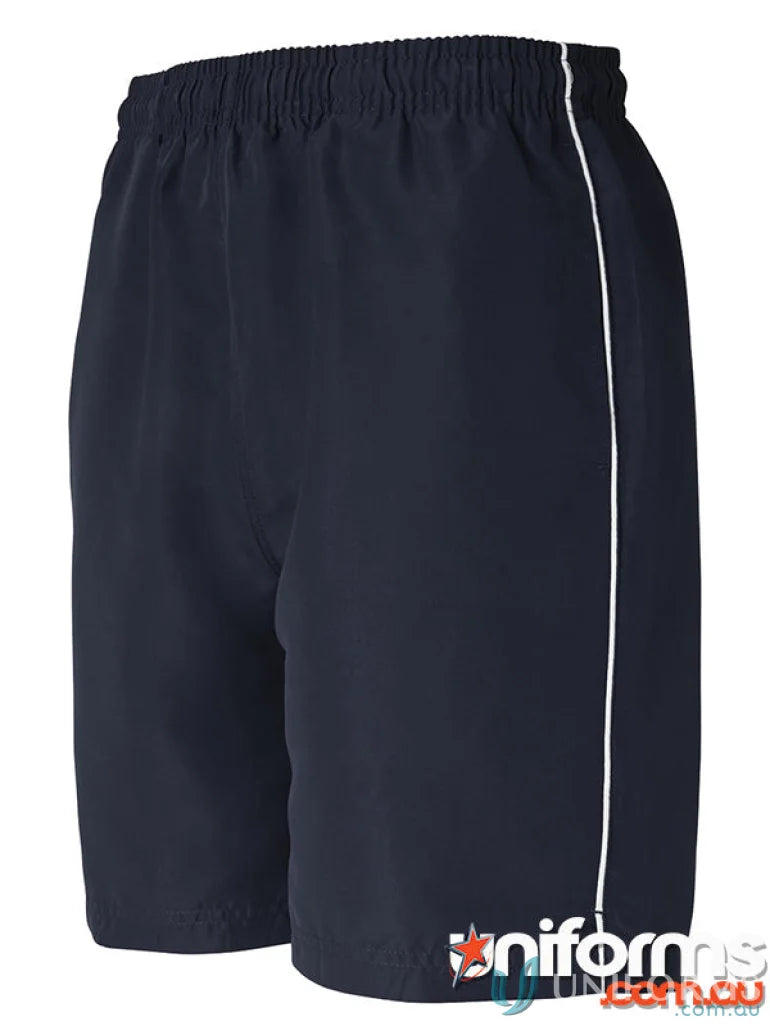 Navy blue JB’s Kids Podium Short with white stripe, perfect kids podium shorts offer
