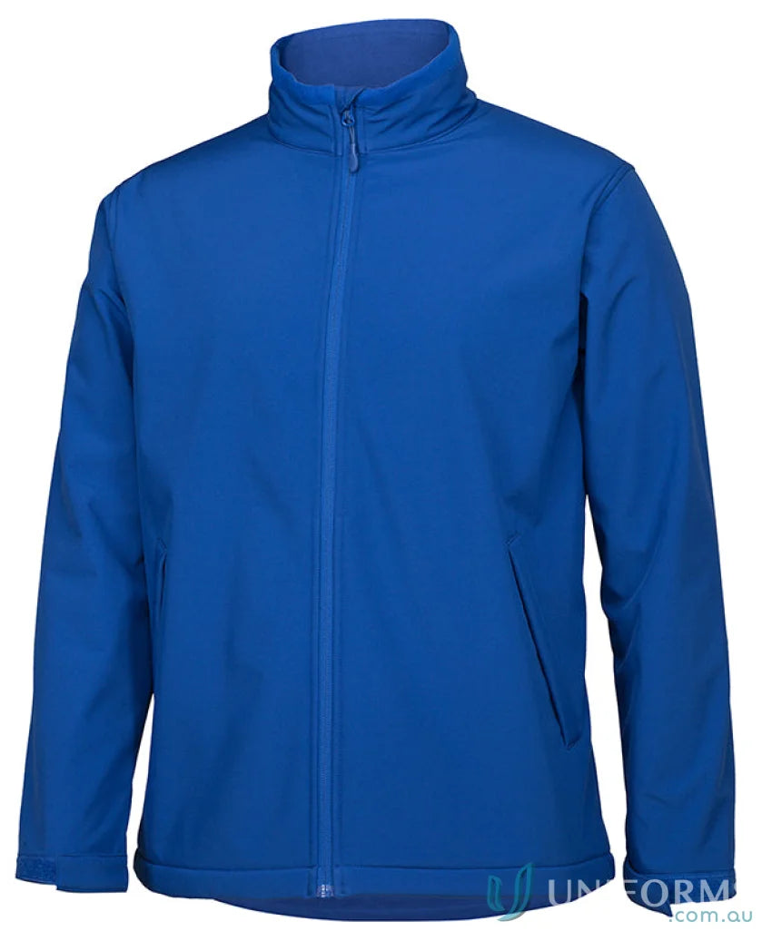 Royal blue JBs Kids Water Resistant Softshell Jacket with interchangeable zip puller options