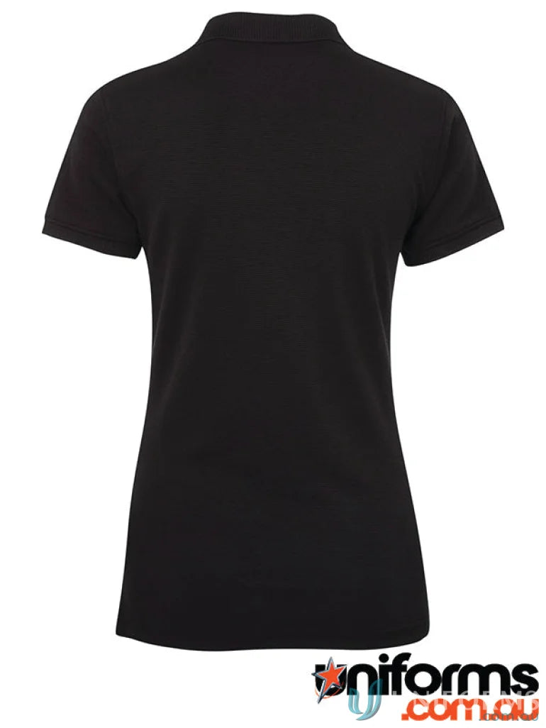 Black cotton ottoman polo from JBs Ladies Colours of Cotton Ottoman Polo collection