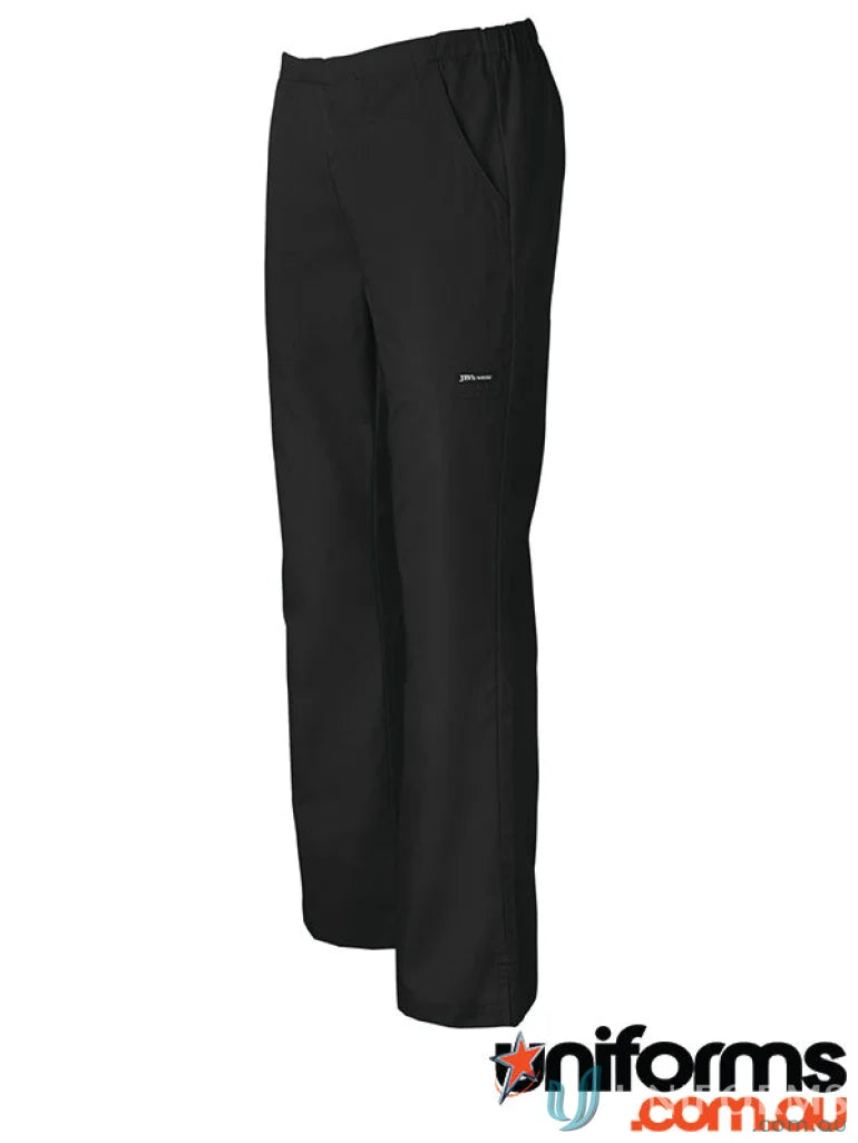 Black JBs Ladies Scrubs Pant with hidden coin pocket and classic fit for comfort