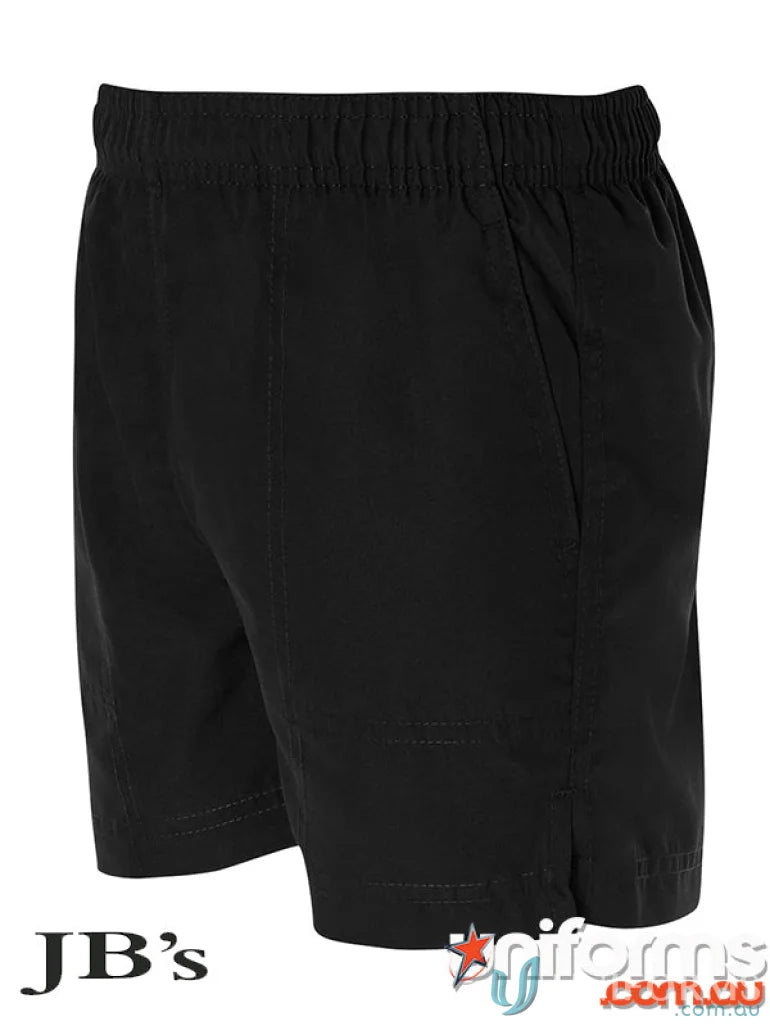 Kids sport shorts JB’s Podium with black elastic waist and side pockets in polyester mesh