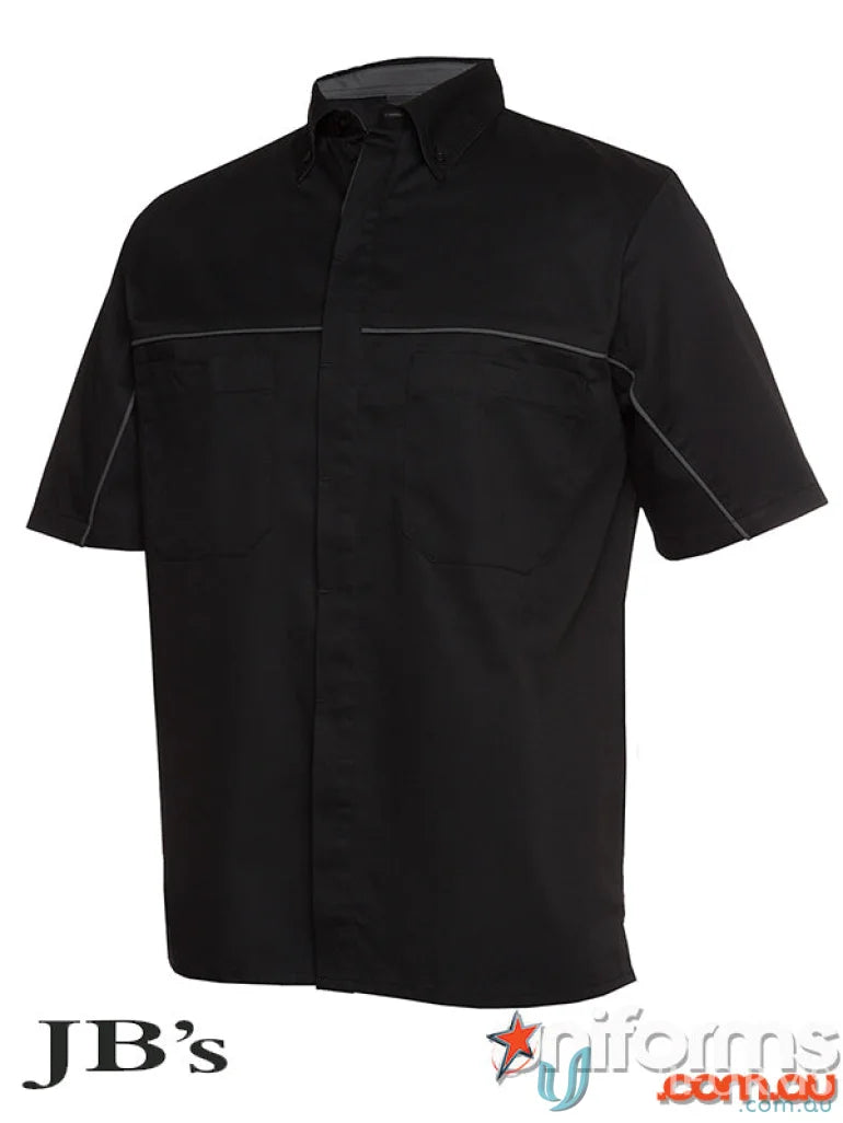 JB’s Podium Industry Shirt in easy-care twill fabric with reflective piping