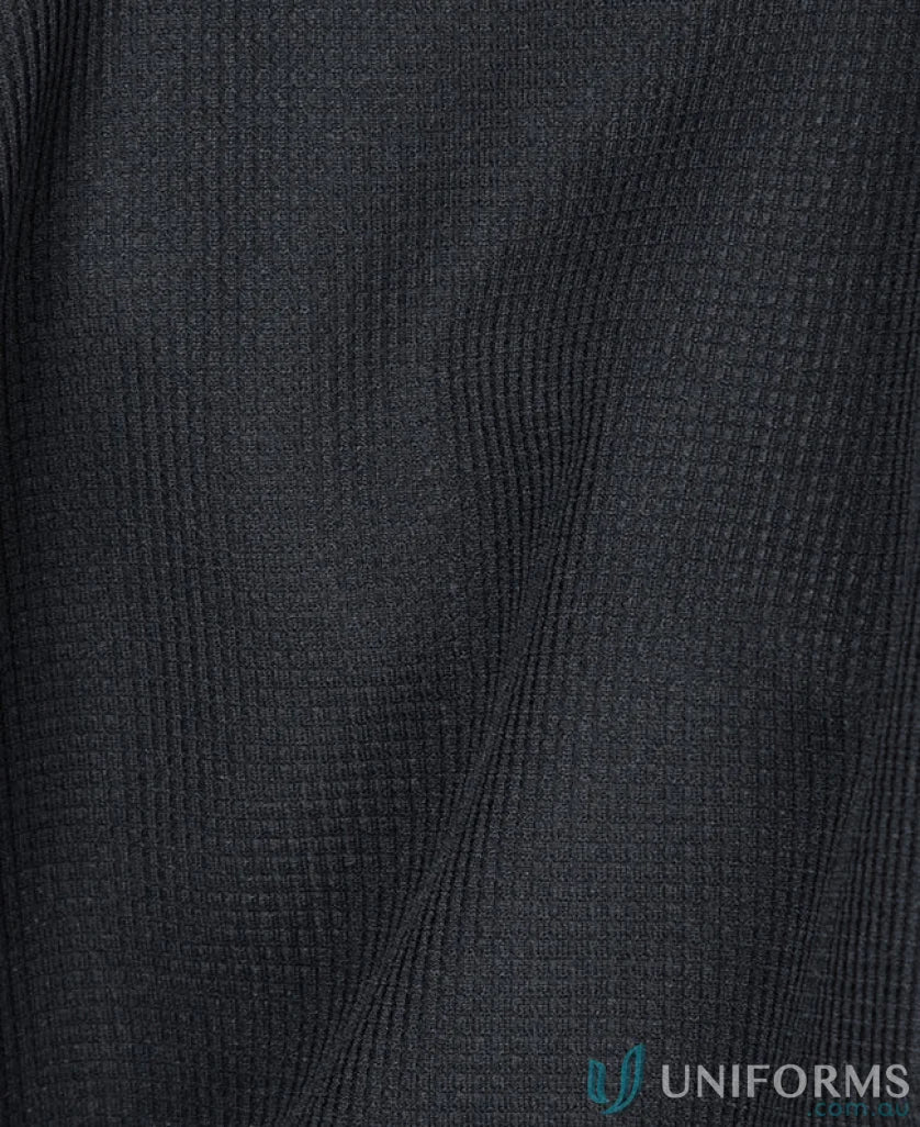 Dark textured fabric of JB’s Podium Waffle Pocket Long Sleeve Polo