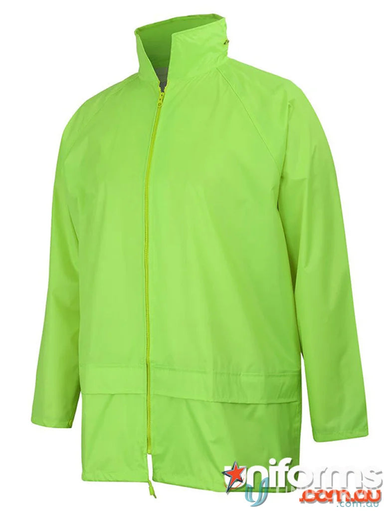 Bright lime green JB s Rain Jacket waterproof extra large for work or sports uniforms