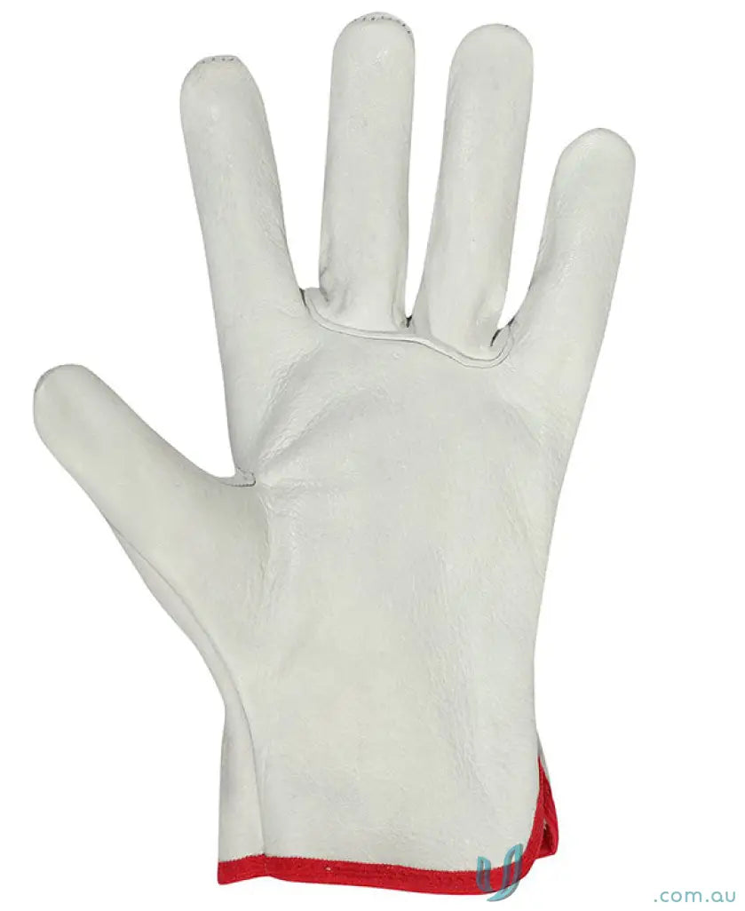 White leather rigger glove from JB’s Steeler Rigger Glove 12 pack for workwear and uniforms