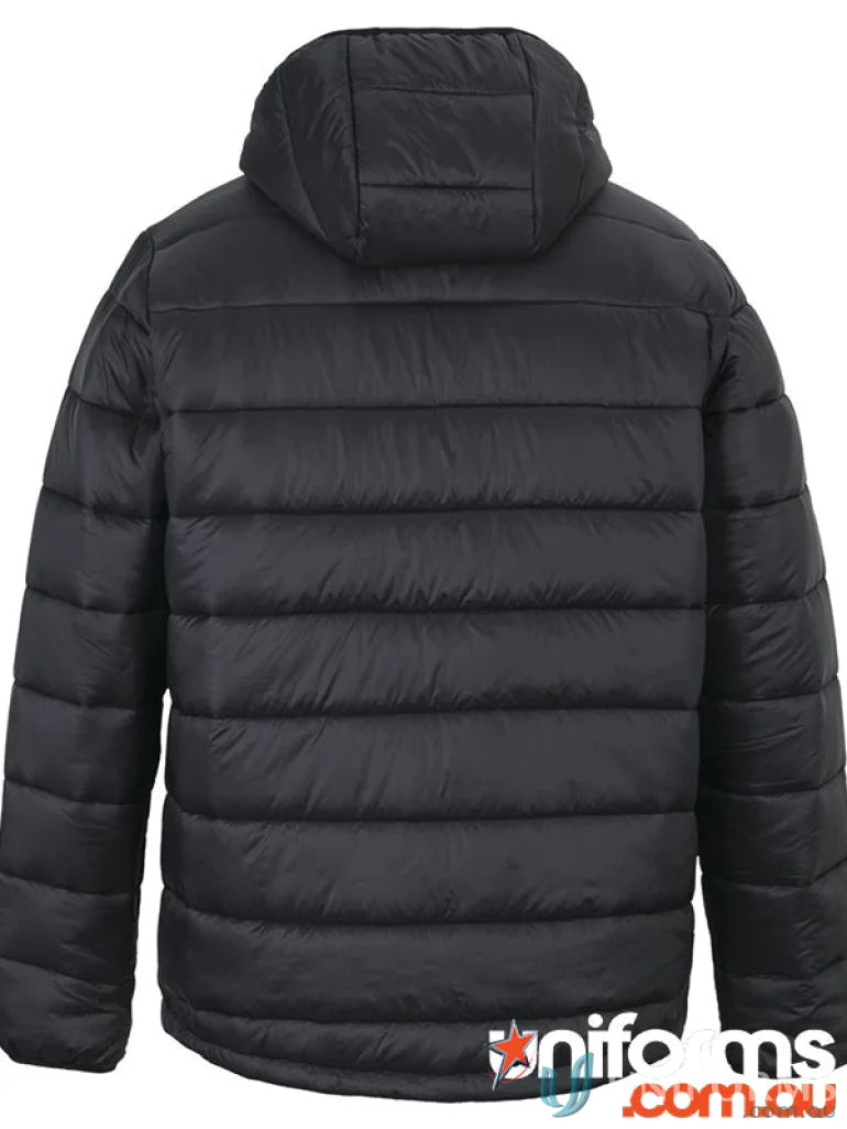Black Black Hooded Puffer Jacket from JB’s Urban Hooded Collection for urban fit style