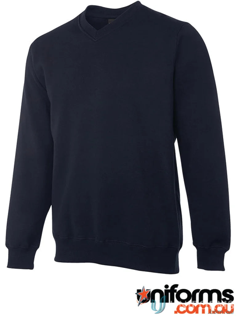 Navy blue JB’s V-Neck Fleecy Sweater for all-day comfort and cozy style