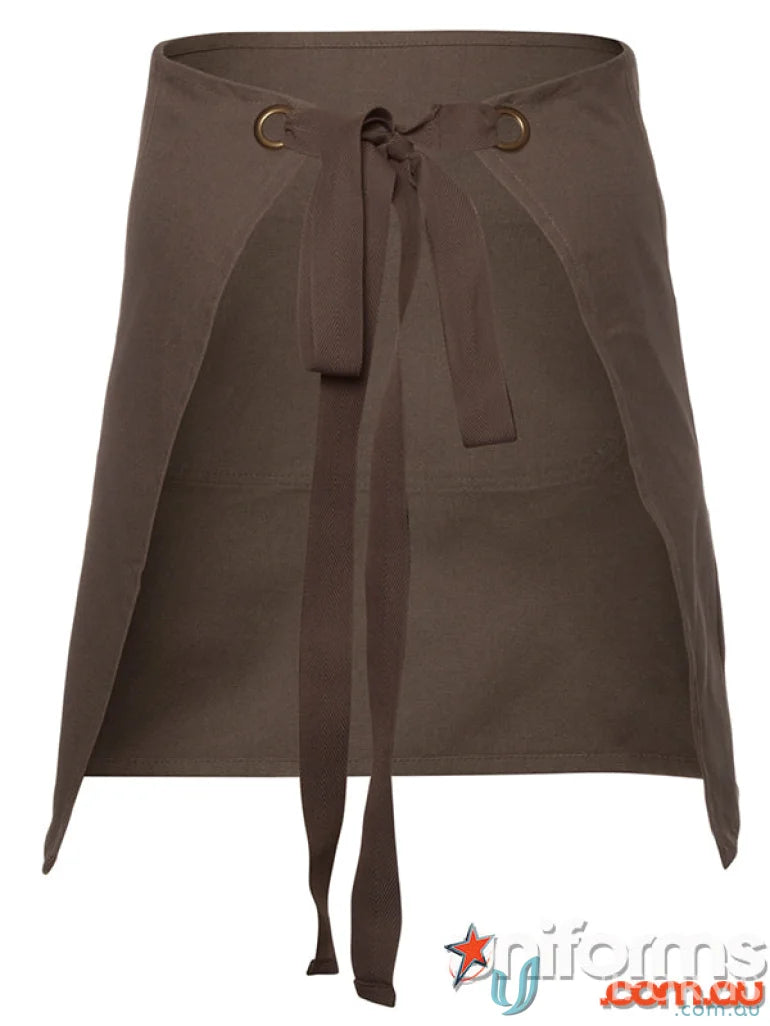Brown waist apron with ties perfect for work and durability from JB’S Waist Canvas Apron
