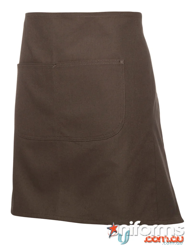 Brown waist apron with pocket from JB’S Waist Canvas Apron for durable work gear