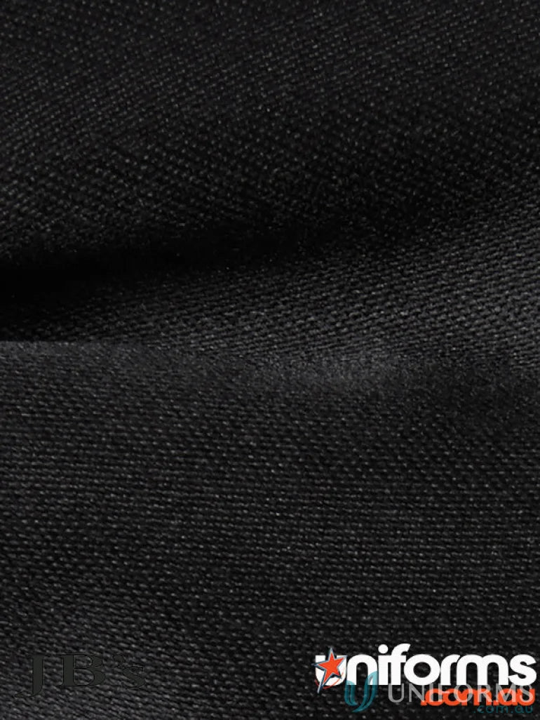 Black textured fabric bow tie for uniforms and stylish workwear JBs Waiting Bow Tie