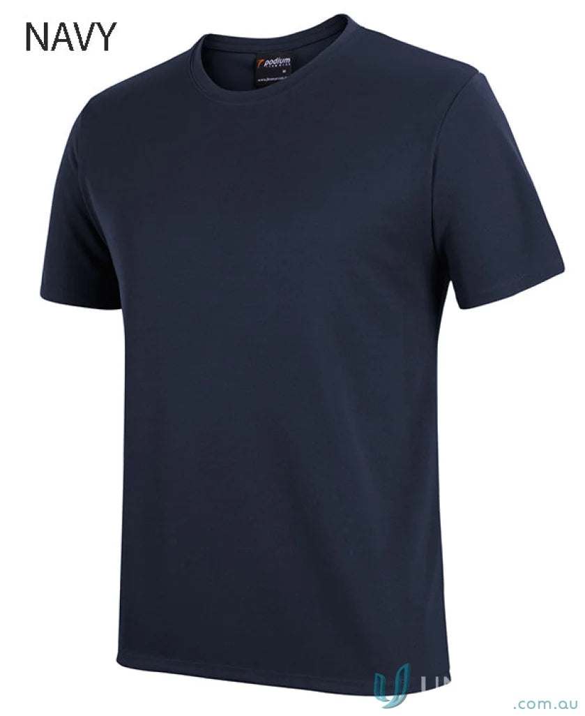 Navy blue JB’s Wear Podium Poly Tee perfect for kids’ sun protection and style