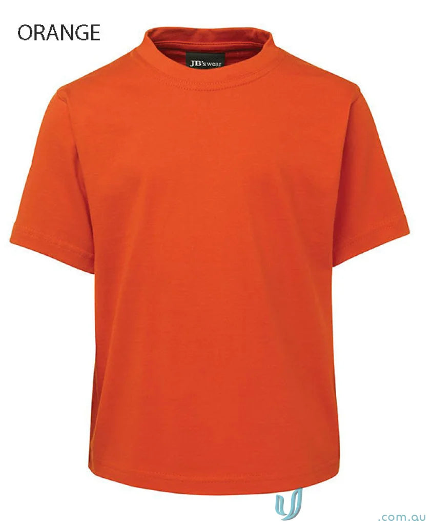 Orange short-sleeved mock neck shirt from JBs Wear Kids Tee in classic fit