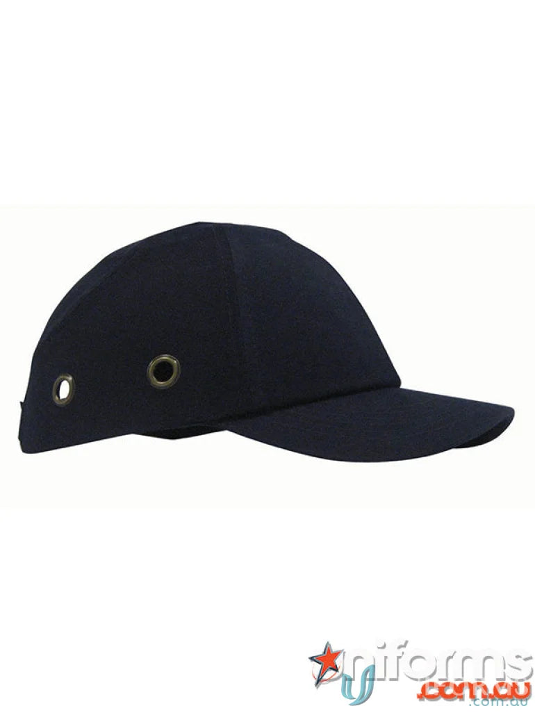 Navy JHS EMB Bump Cap with ventilation holes for work environments and head protection