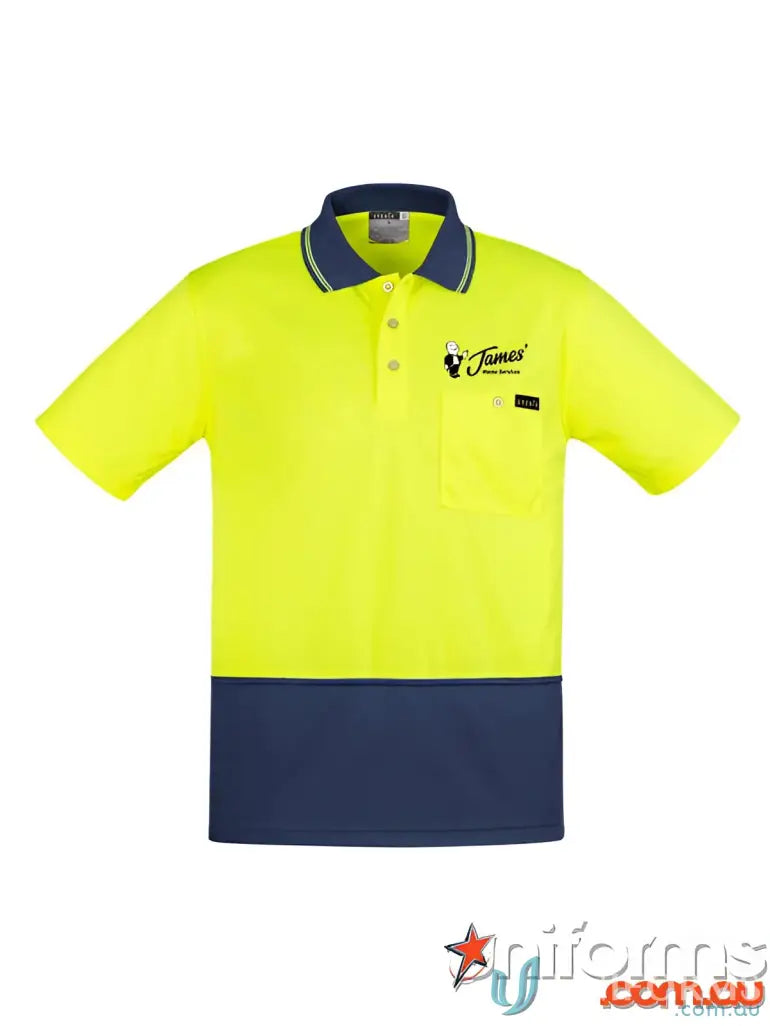 Super soft Two-tone Short-Sleeved Polo Shirt from JHS EMB Comfort Back SS Polo, perfect for sports uniforms