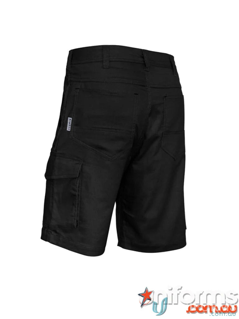 Black cargo shorts from JHS Mens Rugged Cooling Short with durable fabric and comfy fit