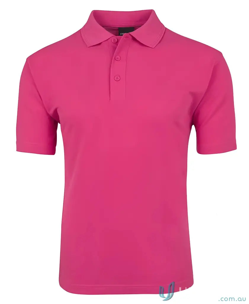 Pink short-sleeved polo shirt from Men in Classic Fit Polo Code 2KP by JB’s Kids