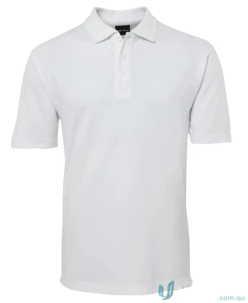 White short-sleeved polo shirt from Men in Classic Fit Polo Code 2KP collection
