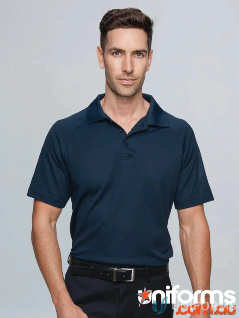 Navy blue Keira Polo shirt ideal for uniforms, workwear, or work uniforms