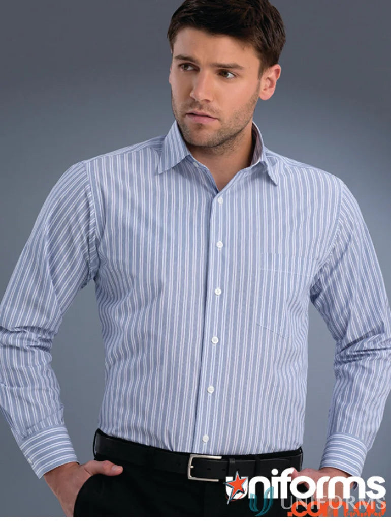 Keval Mens Long Sleeve Fashion Stripe Shirt with a stylish long sleeve fashion design