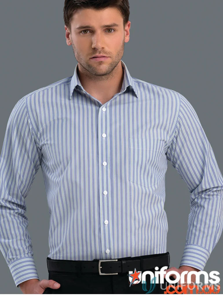 Keval Mens Long Sleeve Fashion Stripe Shirt, stylish long sleeve fashion top