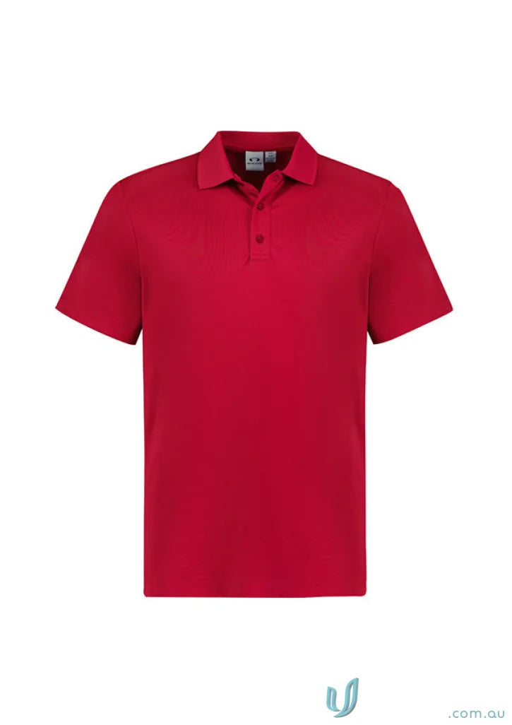 Kids Action Polo red short-sleeved shirt perfect for school uniforms and breathable sports knit