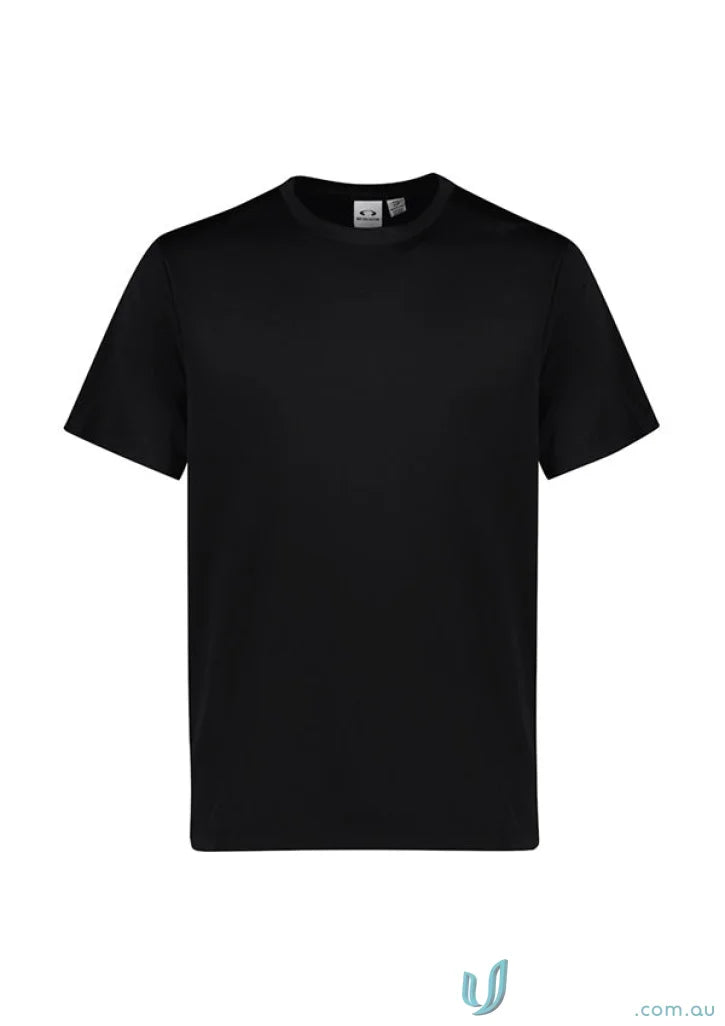Kids Action Tee black short-sleeved eco-friendly performance tee for kids wear to combat plastic waste