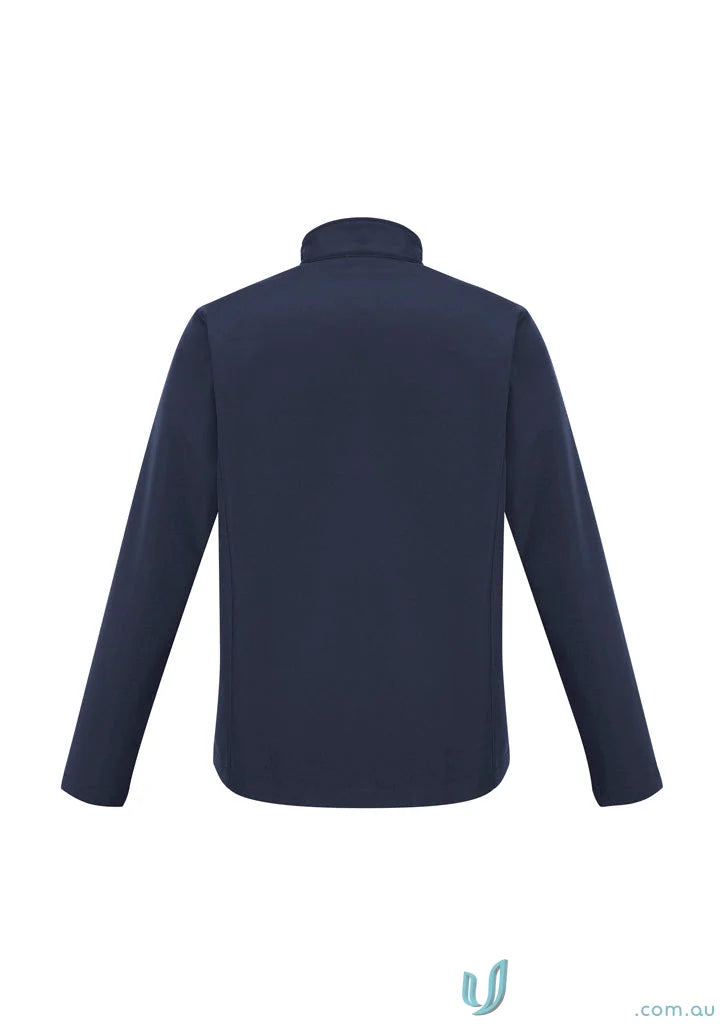 Kids Apex softshell jacket in navy blue from Biz Collection Kids Apex Jacket J740K