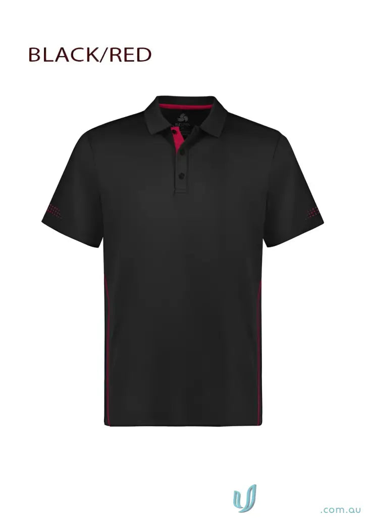 Kids Balance Polo black and red polo shirt, perfect p200ks deal from Balance Polo Offers