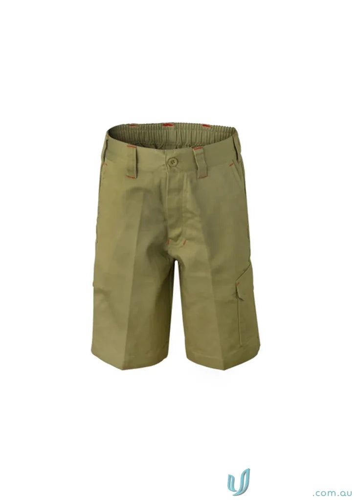 Kids cargo shorts with reinforced stress points for an adventurous wild backyard mission