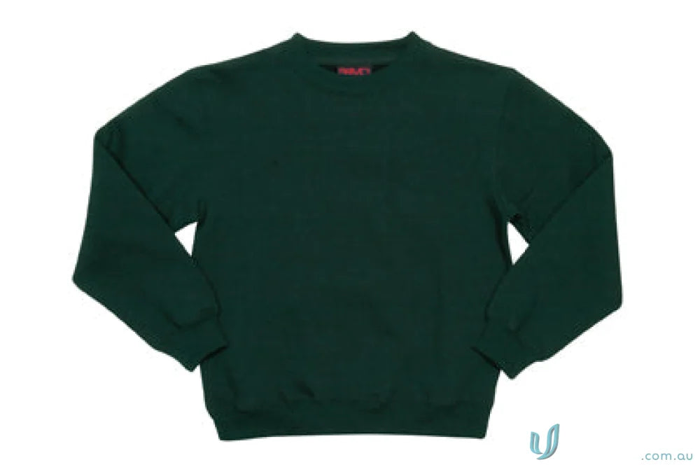 Kids crew neck sloppy joes sweatshirt in dark green with long sleeves for comfy style