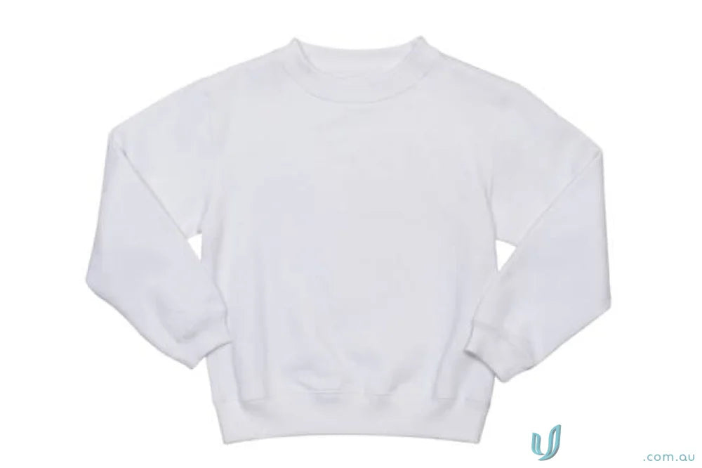 Kids crew neck sloppy joes sweatshirt with a plain white crewneck design