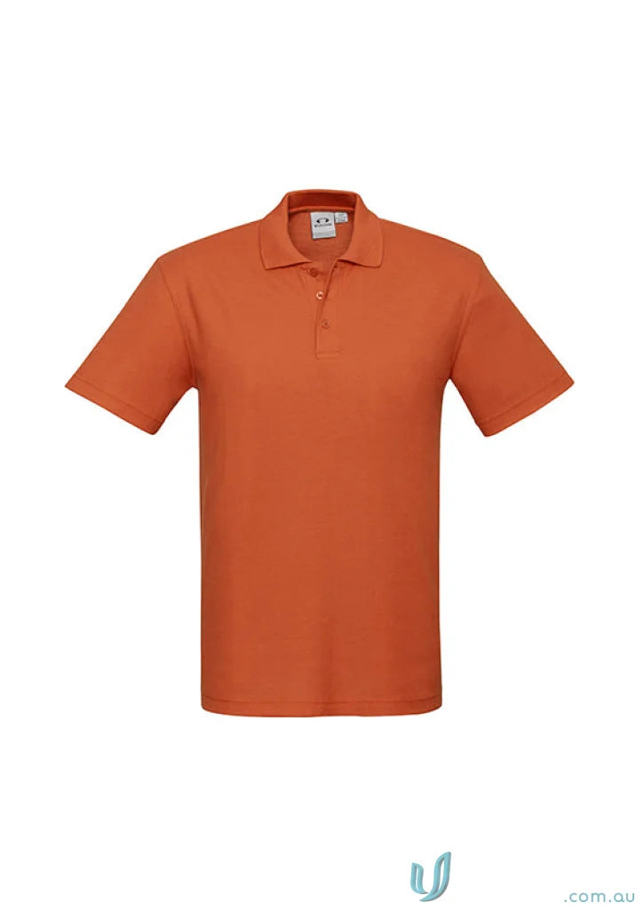 Orange short-sleeved polo shirt from Kids Crew Polo for school uniform game