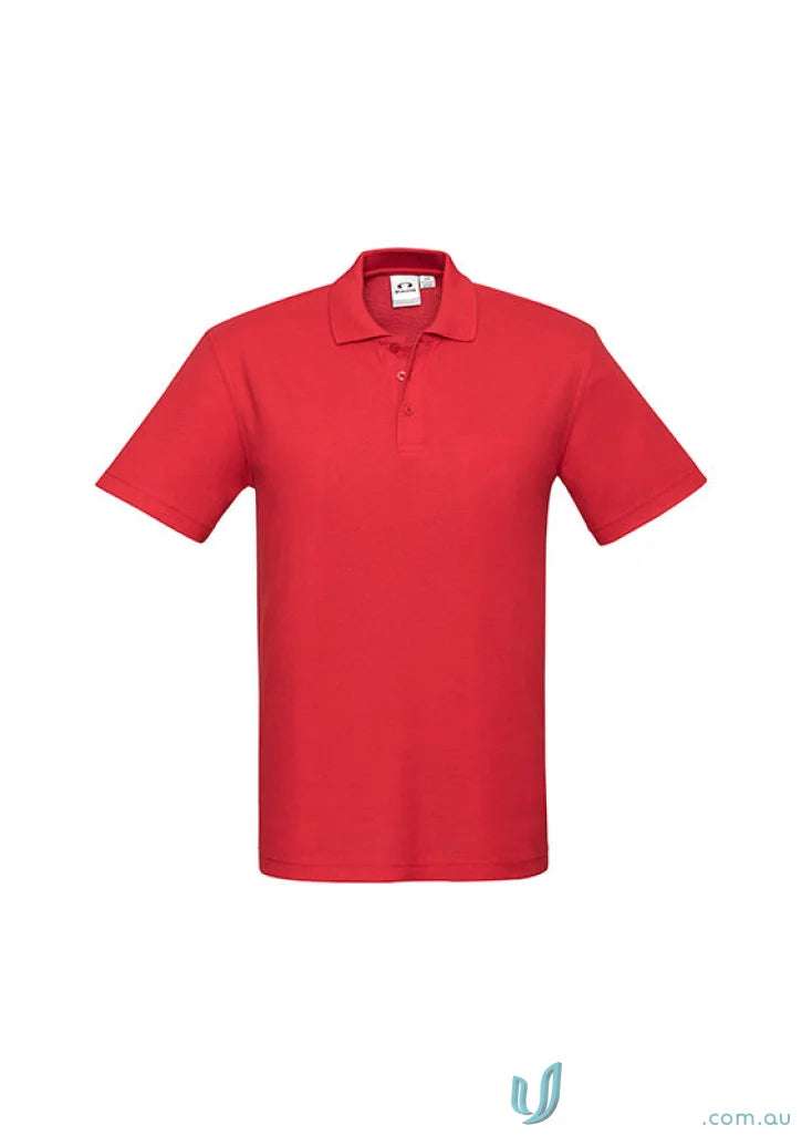 Kids Crew Polo red short-sleeved shirt perfect for school uniform game from Biz Collection Kids