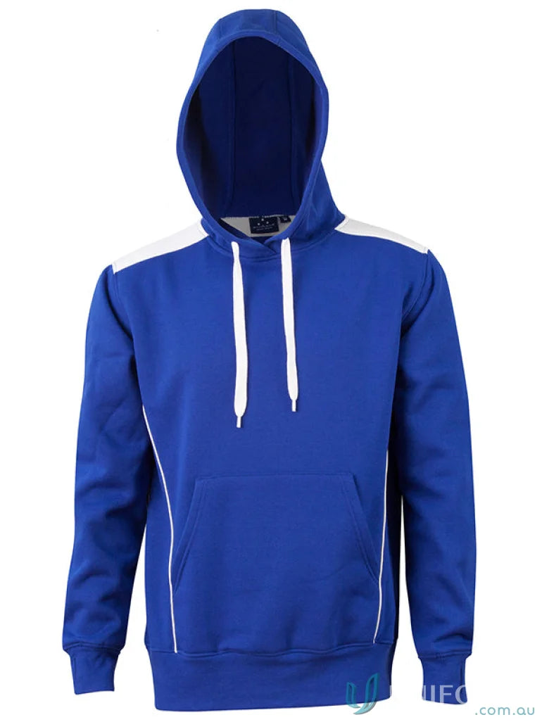 Kids Croxton Hoodie with contrast shoulder panels in blue and white, great kids workwear