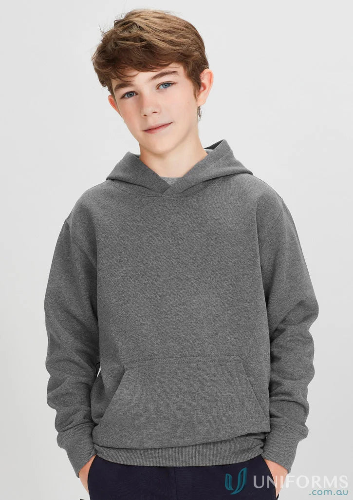 Gray hooded sweatshirt from Kids Krue Hoodie in the SW760K Biz Collection Kids Crew